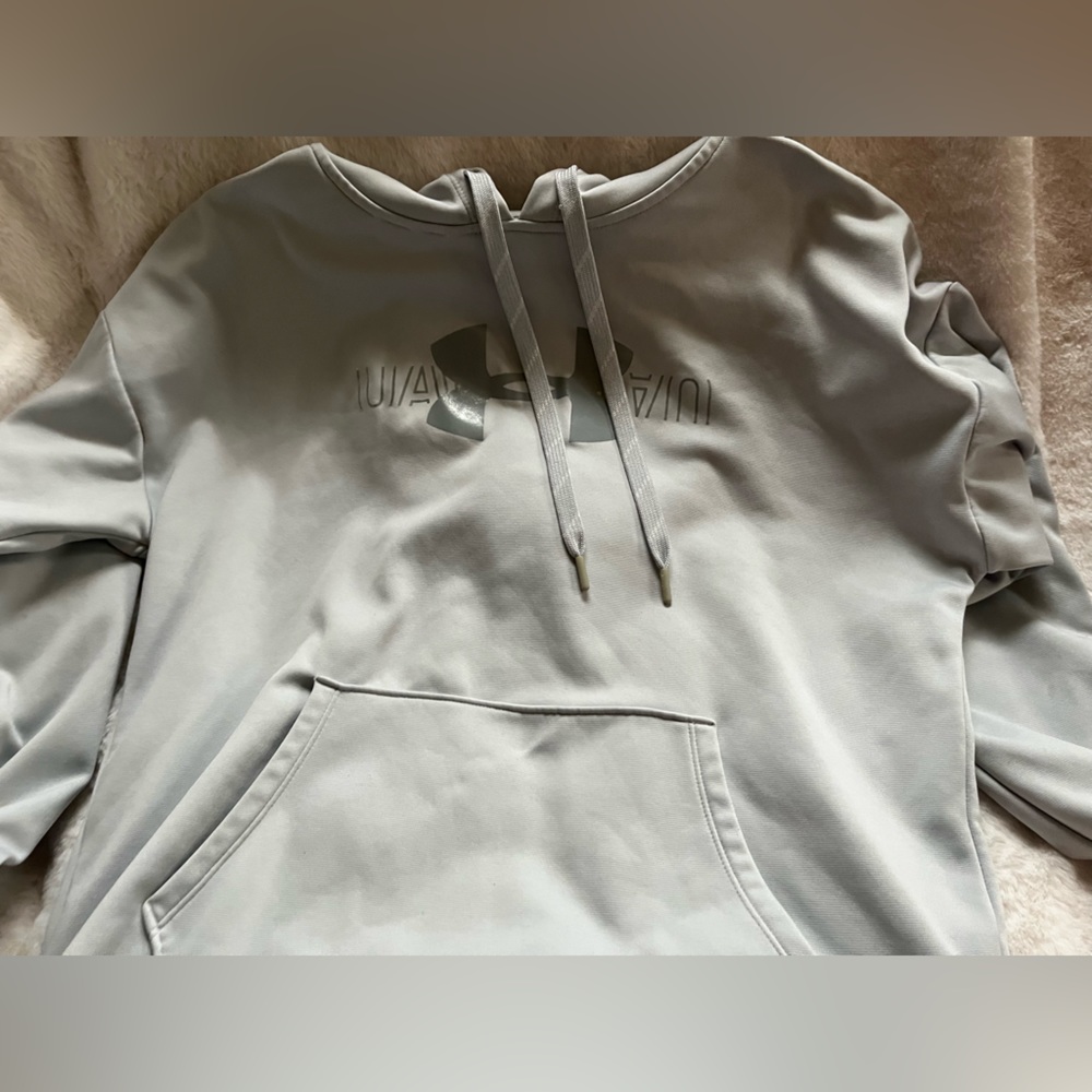 UNDER ARMOUR GREY GIRLS HOODIE